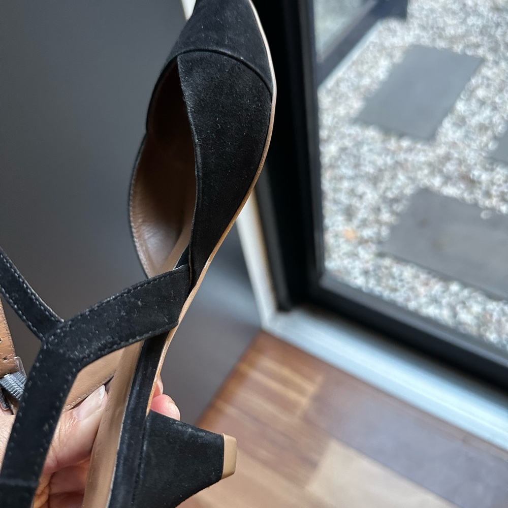 Trenery Suede Point Mid Heel - Black 38 - Picture 7 of 13